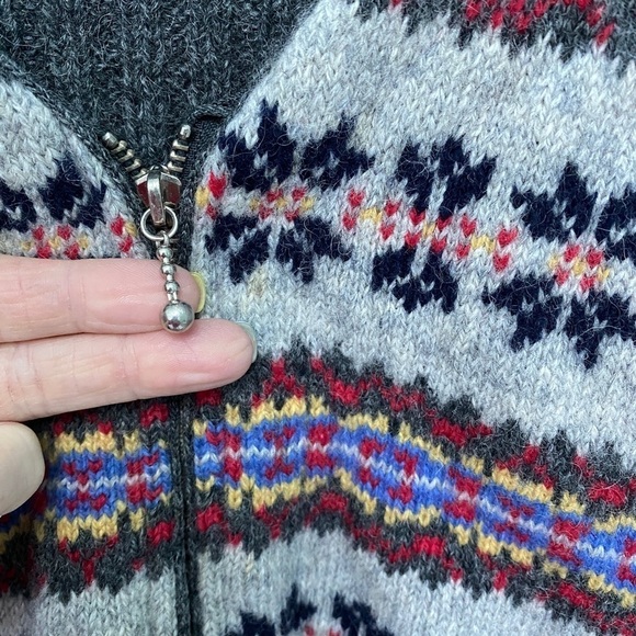 Vintage Northern Reflections Wool Zip Cardigan Size XL - Picture 3 of 5